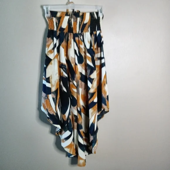 🦋 SHEIN A Line Abstract Print Midi Skirt Size 6 - Picture 5 of 9